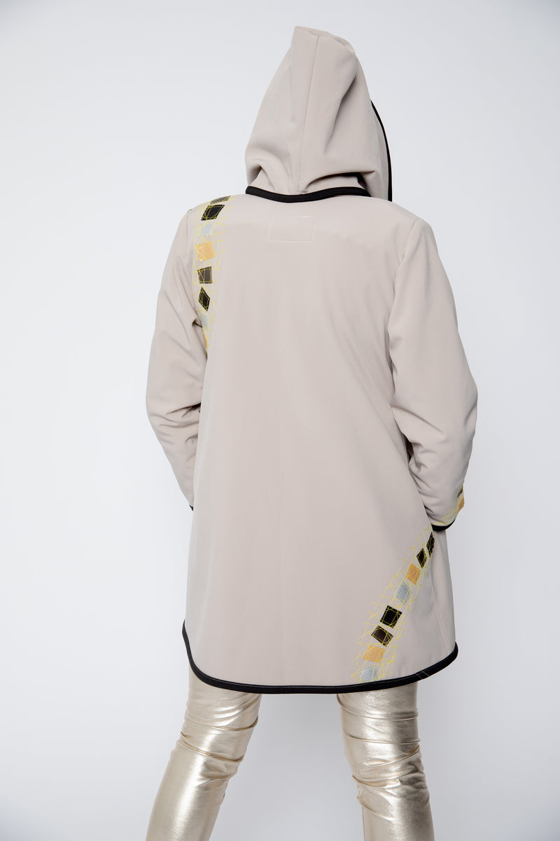 VESTE 3/4 BEIGE - MOSAÏQUES
