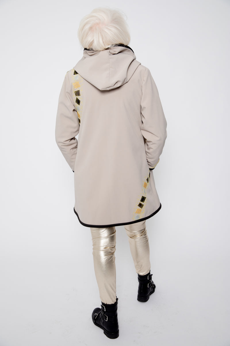 VESTE 3/4 BEIGE - MOSAÏQUES