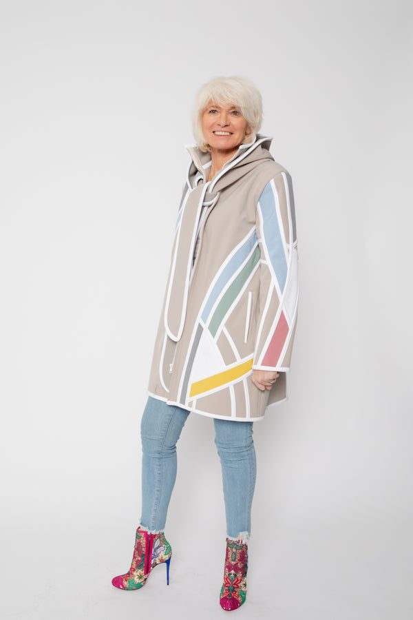 VESTE 3/4 BEIGE - MIRO PASTEL