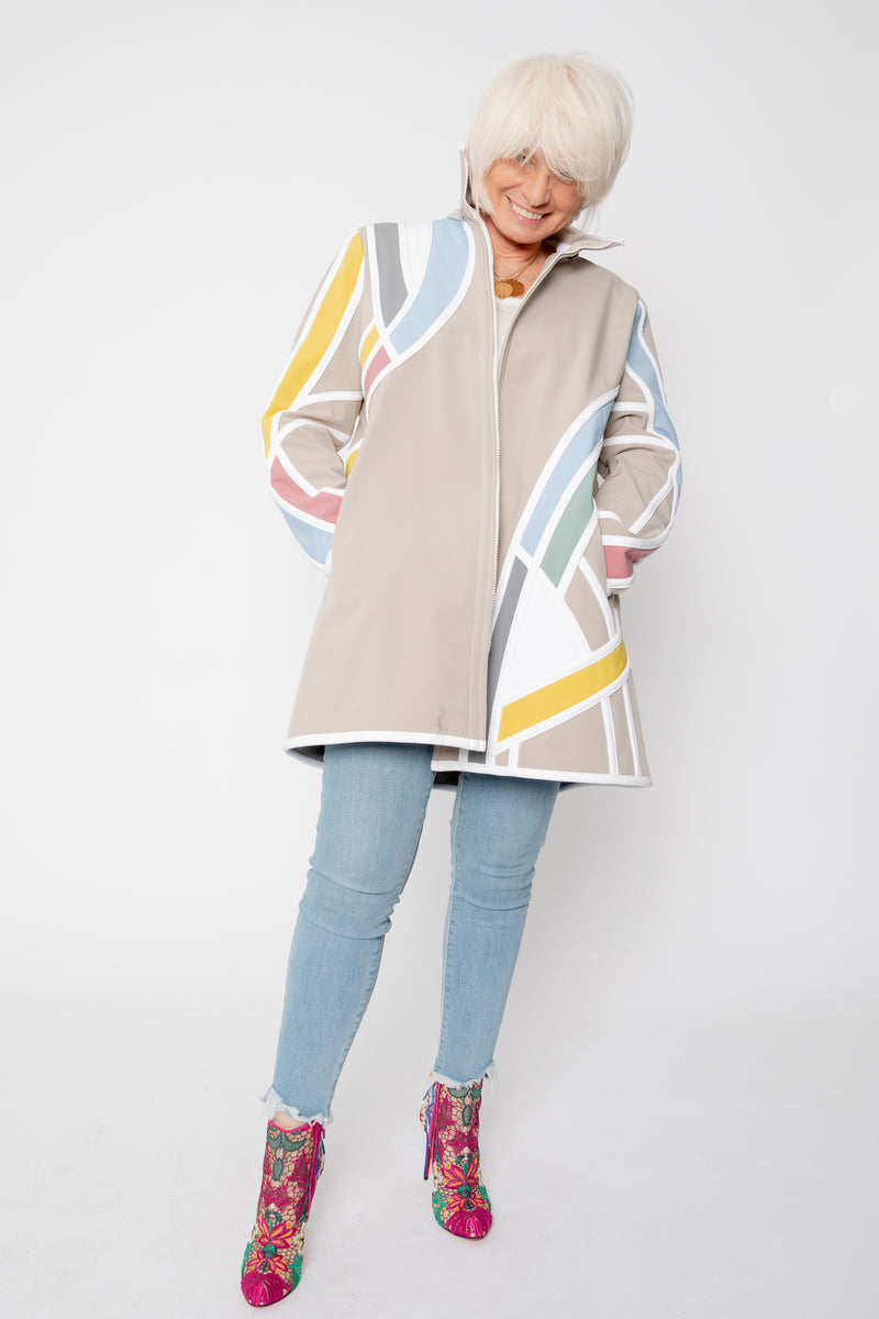 VESTE 3/4 BEIGE - MIRO PASTEL