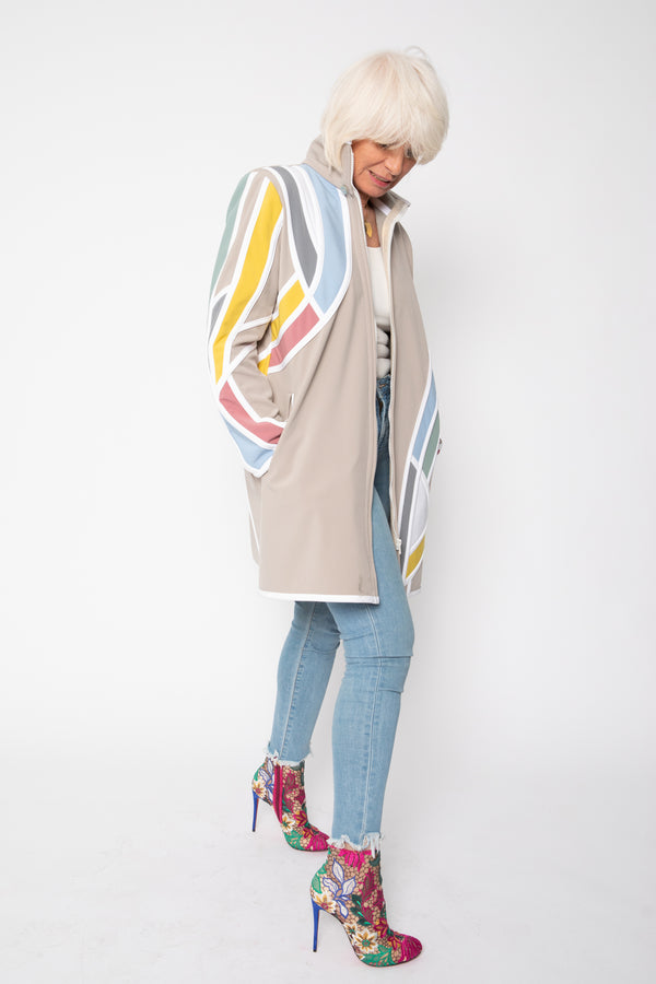 VESTE 3/4 BEIGE - MIRO PASTEL